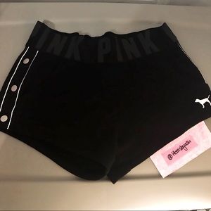 PINK High Waisted Varsity Shorts